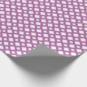 White Diamonds op Lavender Cadeaupapier (Hoek)
