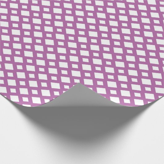 White Diamonds op Lavender Cadeaupapier (Hoek)