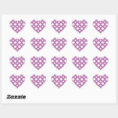 White Diamonds op Lavender Hart Sticker (Vel)