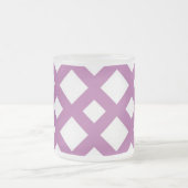 White Diamonds op Lavender Matglas Koffiemok (Center)