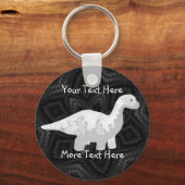 White Dino Sleutelhanger (Voorkant)