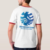 White Divescover.com Tee T-shirt (Achterkant)