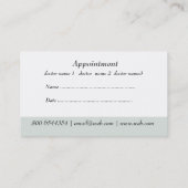 White Doctor Caduceus Medical Clinic Appointment Afsprakenkaartje (Achterkant)