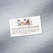 White Dog Behaviorist Home Pet Hotel Magnetisch Visitekaartje (Voorbeeld)
