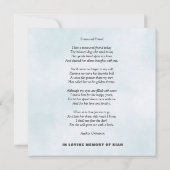 White Dog bij Rainbow Bridge in Heaven Art (Achterkant)