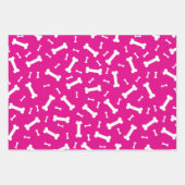 White Dog Botten Design Inpakpapier Vel (Voorkant 3)