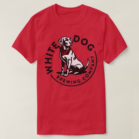 White Dog Brewing Co T T-shirt (Design voorkant)