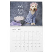 White Dog Funny Calendar Golden Doodle Kalender (Jan 2027)