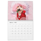 White Dog Funny Calendar Golden Doodle Kalender (Feb 2026)