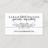 White Dog Line Logo Petsitter vet Visitekaartje (Achterkant)