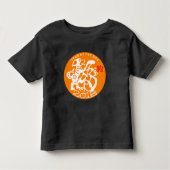 White Dog Papercut Chinese nieuwjaar 2018 Toddler  Kinder Shirts (Voorkant)