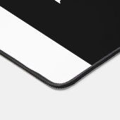 White Dog Paw on Black Pet Grooming Service Bureaumat (Hoek)