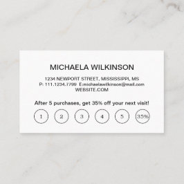 White Dog Paw on Black Pet Grooming Service Klantenkaartje