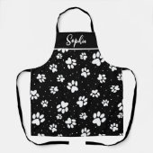 White Dog Paw Schort (Voorkant)