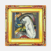 White Dog van Franz Marc Magneet (Voorkant)