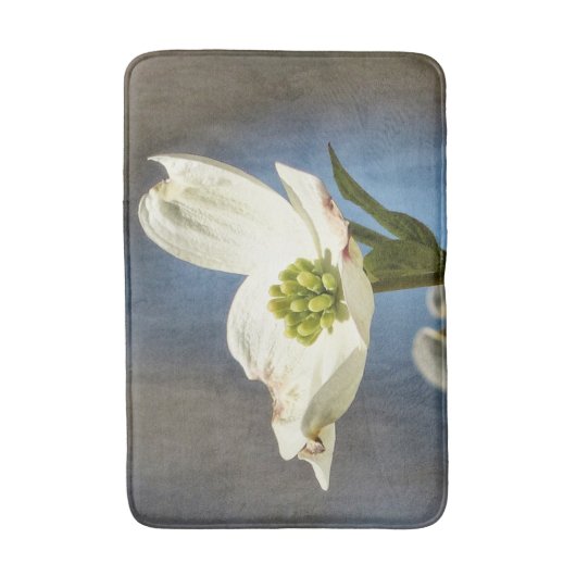 White Dogwood Bloom Badmat (Voorkant Verticaal)