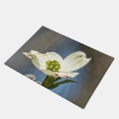 White Dogwood Bloom Deurmat (Schuin)
