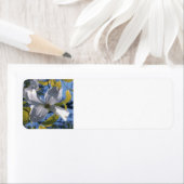 White Dogwood Blossom Custom Return Adres Label (Insitu)