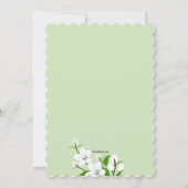 White Dogwood Blossom Religious Invitation Kaart (Achterkant)