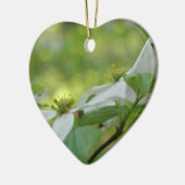 White Dogwood Blossoms Flower Ornament (Links)