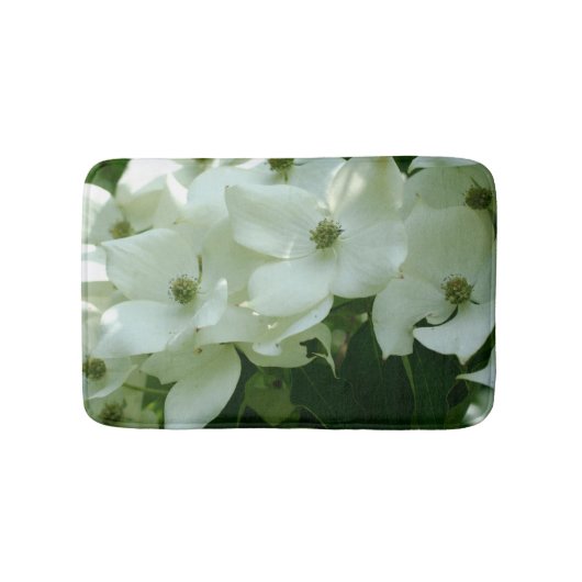 White Dogwood Flower Blossom Badmat (Voorkant)