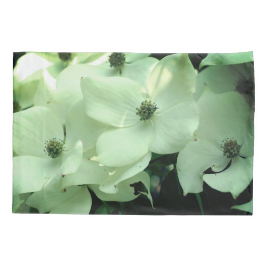 White Dogwood Flower Blossom Kussensloop (Achterkant)