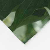 White Dogwood Flower Blossom Pattern Fleece Deken (Hoek)