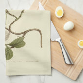 White Dogwood Flowers Illustration Theedoek (Quarter Fold)