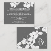White  Dogwood Hotel Accommodatie Cards Informatiekaartje (Voorkant / Achterkant)