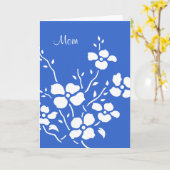 White Dogwood Moederdag Card Kaart (Gele Bloem)