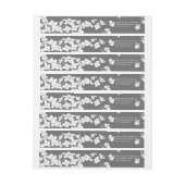 White Dogwood op Grey Personalized (Vel)