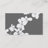 White  Dogwood op Grey Visitekaartje (Achterkant)