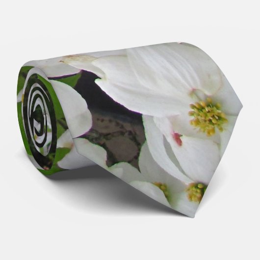 White Dogwood ~ stropdas (Opgerold)