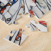 White Donkey 600 Piece Puzzel (Zijkant)