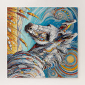 White Donkey 600 Piece Puzzel (Horizontaal)