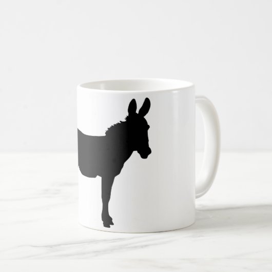 White donkey logo mok PERSONALIZE (Voorkant rechts)