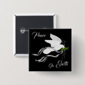 White Dove Button (Voorkant /achterkant)