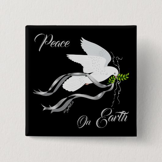 White Dove Button (Voorkant)