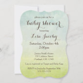 White Dove en Cherub Baby shower 2 Kaart (Achterkant)