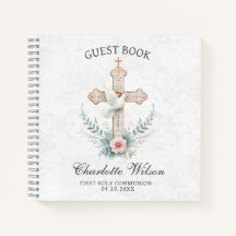 White Dove First Holly Communion Gastenboek