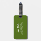 White Dove for bird and Pigeon lover gift Bagagelabel (Achterkant verticaal)