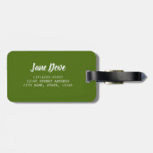 White Dove for bird and Pigeon lover gift Bagagelabel (Achterkant horizontaal)