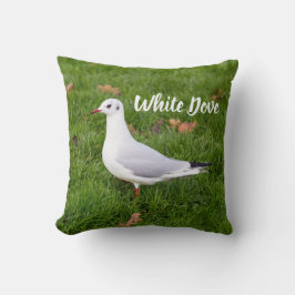 White Dove for bird and Pigeon lover gift Kussen