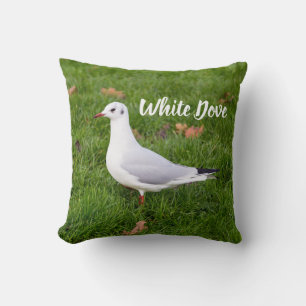 White Dove for bird and Pigeon lover gift Kussen