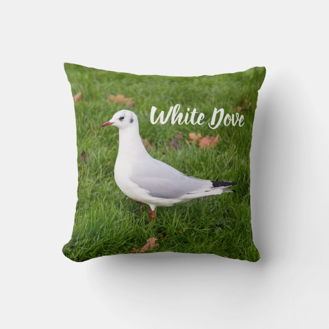 White Dove for bird and Pigeon lover gift Kussen (Voorkant)