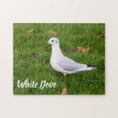 White Dove for bird and Pigeon lover gift Legpuzzel (Horizontaal)