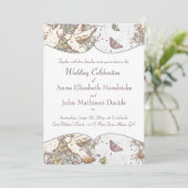 White Dove Garden Pattern  Kaart (Staand voorkant)