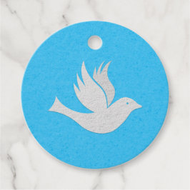 White Dove Holiday Bedankjes Labels