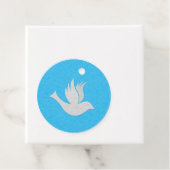 White Dove Holiday Bedankjes Labels (In situ)