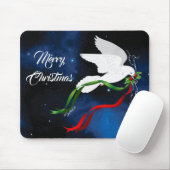 White Dove Kerstmis Muismat (Met muis)